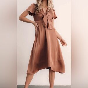 Baltic Born Warm Tan Midi Dress